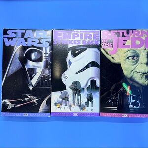 Star Wars Trilogy VHS 1995 Set Fox THX Original Theatrical Release - Vintage EUC